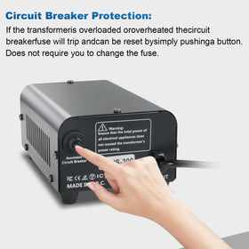 Yinleader 300W converter in use with phone for on-the-go charging.
