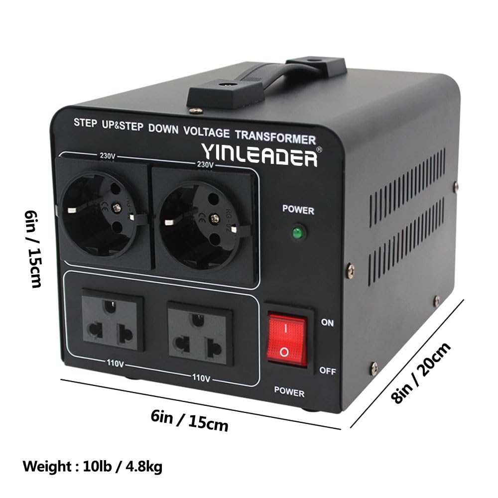 Yinleader included US cord ensures plug-ready use