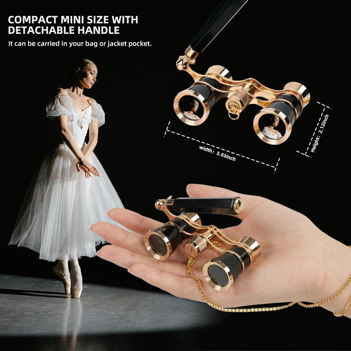 YINMONE folded compact size that fits easily in purses