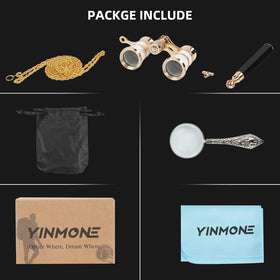 Lifestyle image of YINMONE at a theatre seat showing better stage detail during concerts