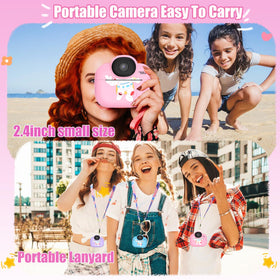 YINOCHE Kids Camera printing paper rolls included for instant keepsakes