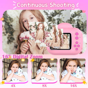 YINOCHE Kids Camera USB transfer enables quick sharing of photos and audio