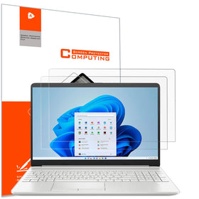 YINOVEEN anti-glare protector on a 17.3-inch HP laptop for clearer viewing
