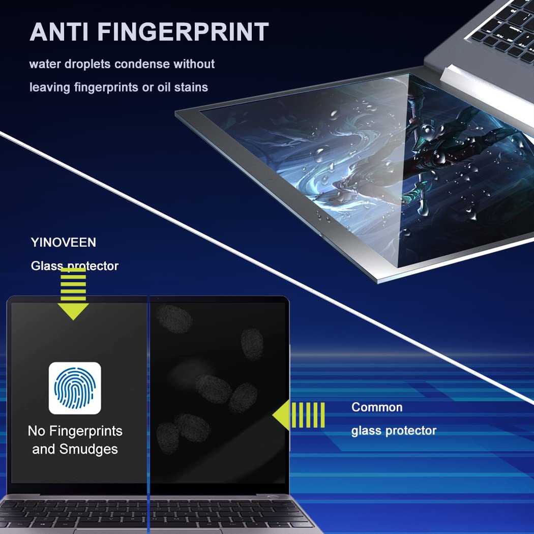 YINOVEEN edge-to-edge protection guards the full screen of HP laptops.