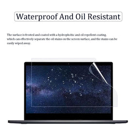 YINOVEEN protector installed on ASUS ROG Strix G18 demonstrating touch clarity and reduced reflections