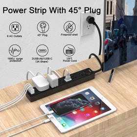 Yintar close-up of AC outlets demonstrating surge protection placement