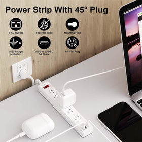 Yintar close-up of USB-A and USB-C ports for fast device charging