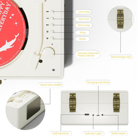 Yintiny accessories cable and manual showing included charging cable and ease