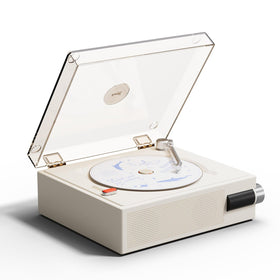 Yintiny clear acrylic lid open displaying easy disc access and protective cover