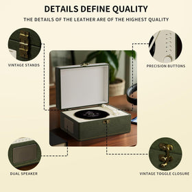 Yintiny paired with Bluetooth speakers in lifestyle setting for enhanced stereo benefit