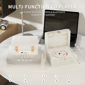 Yintiny rear ports close-up showing Bluetooth, power, and audio connections