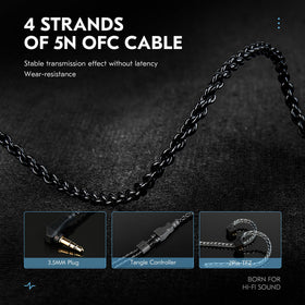 YINYOO CCZ BC04 PRO matte black finish adds stylish personal audio