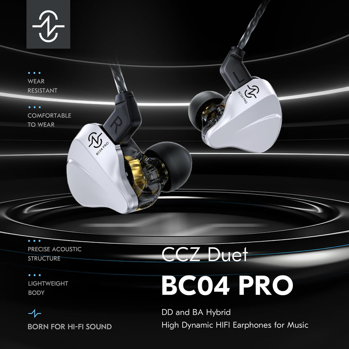 YINYOO CCZ BC04 PRO shell closeup showing premium build quality