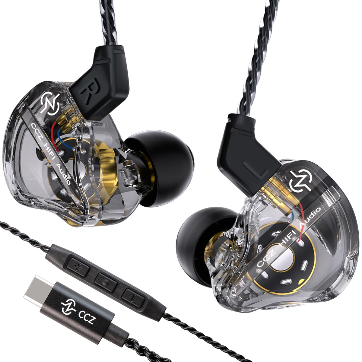 YINYOO CCZ DC01 Pro earbuds for USB-C listening with compact design