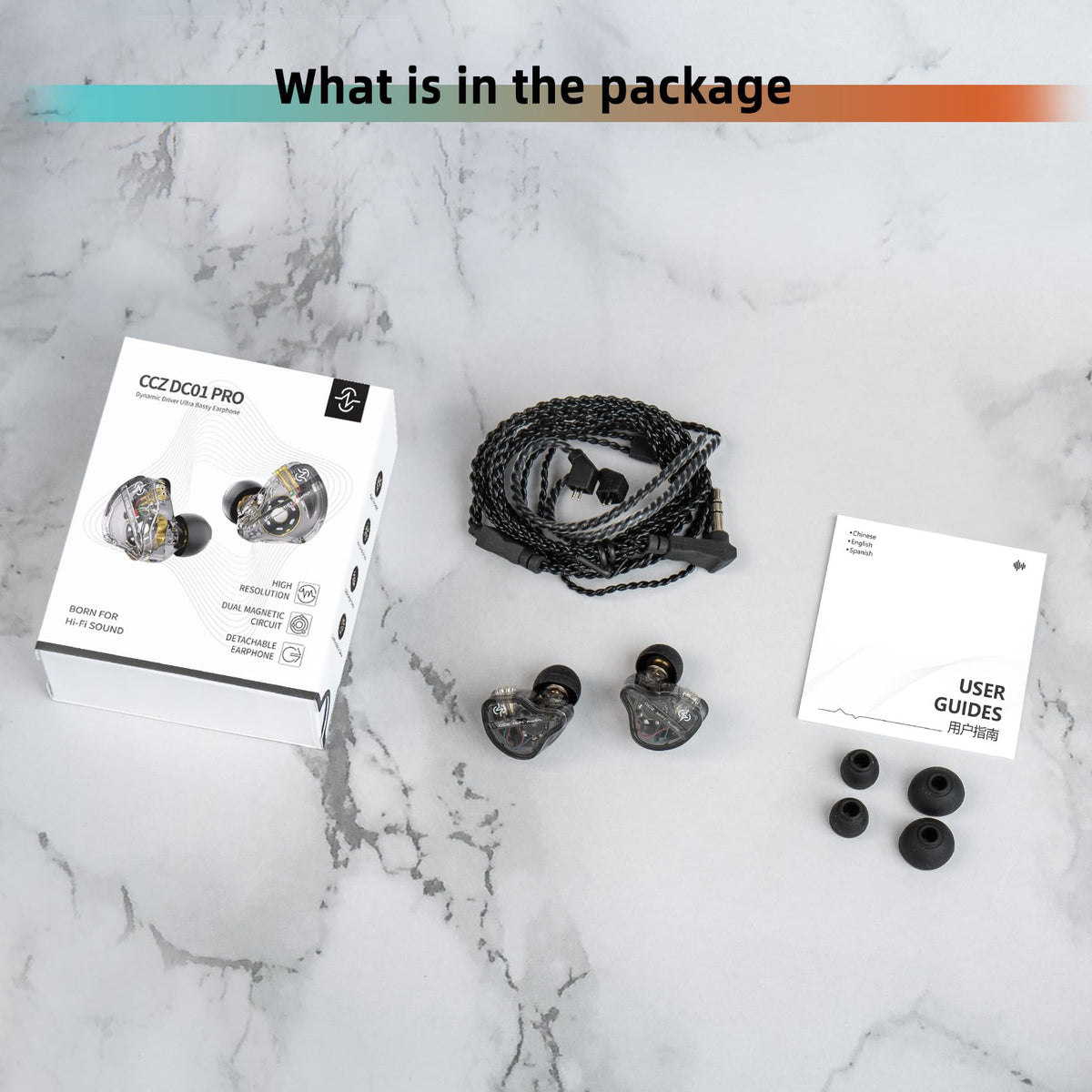 Ergonomic, secure design of YINYOO CCZ DC01 Pro IEMs