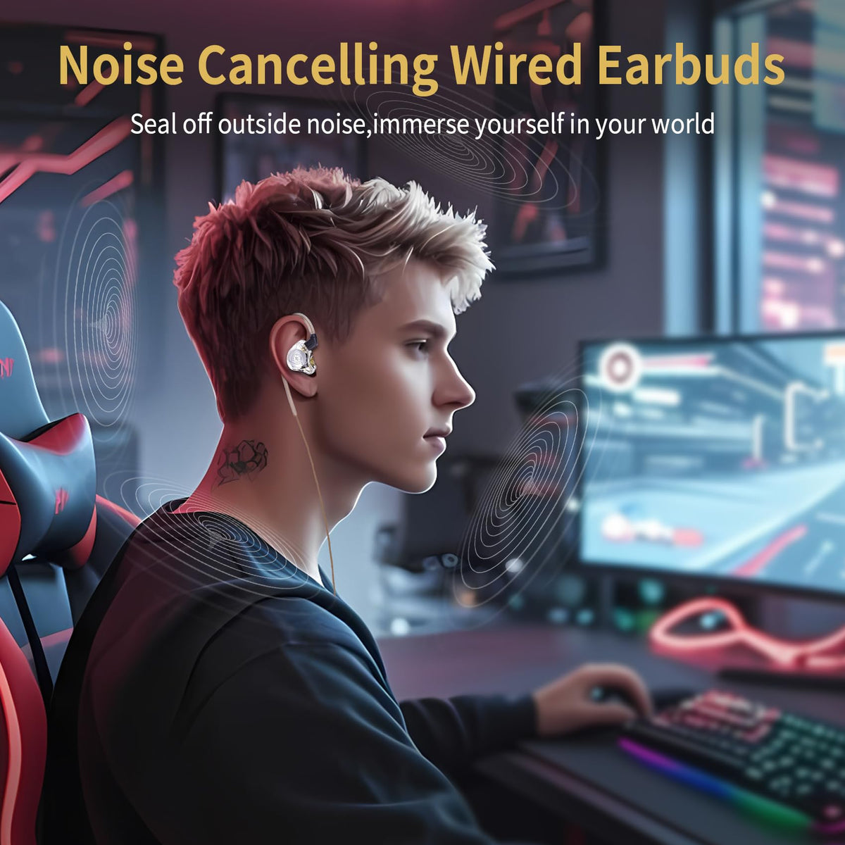 YINYOO CCZ MC02 in-ear cavity improves seal and sound isolation