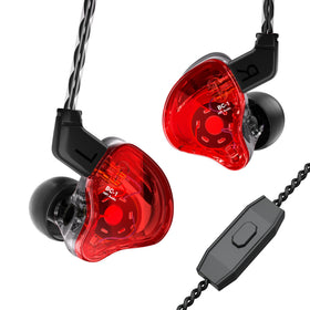YINYOO CCZ Melody earbuds in red with compact, immersive gaming audio