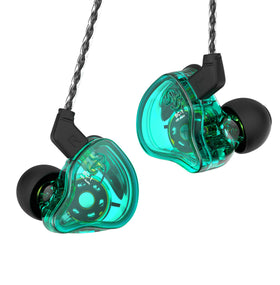 YINYOO CCZ Melody earphones front view with UV-coated cavity for immersive listening
