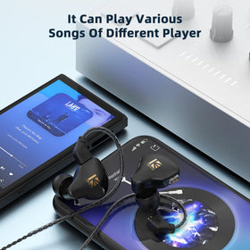YINYOO KS1 Clear ear tips set ensures comfortable, universal fit.