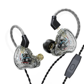 YINYOO KS1 clear casing for precise listening and stylish appearance