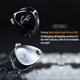 YINYOO KZ Castor offers 16 adjustable sound profiles with two-stage controls.