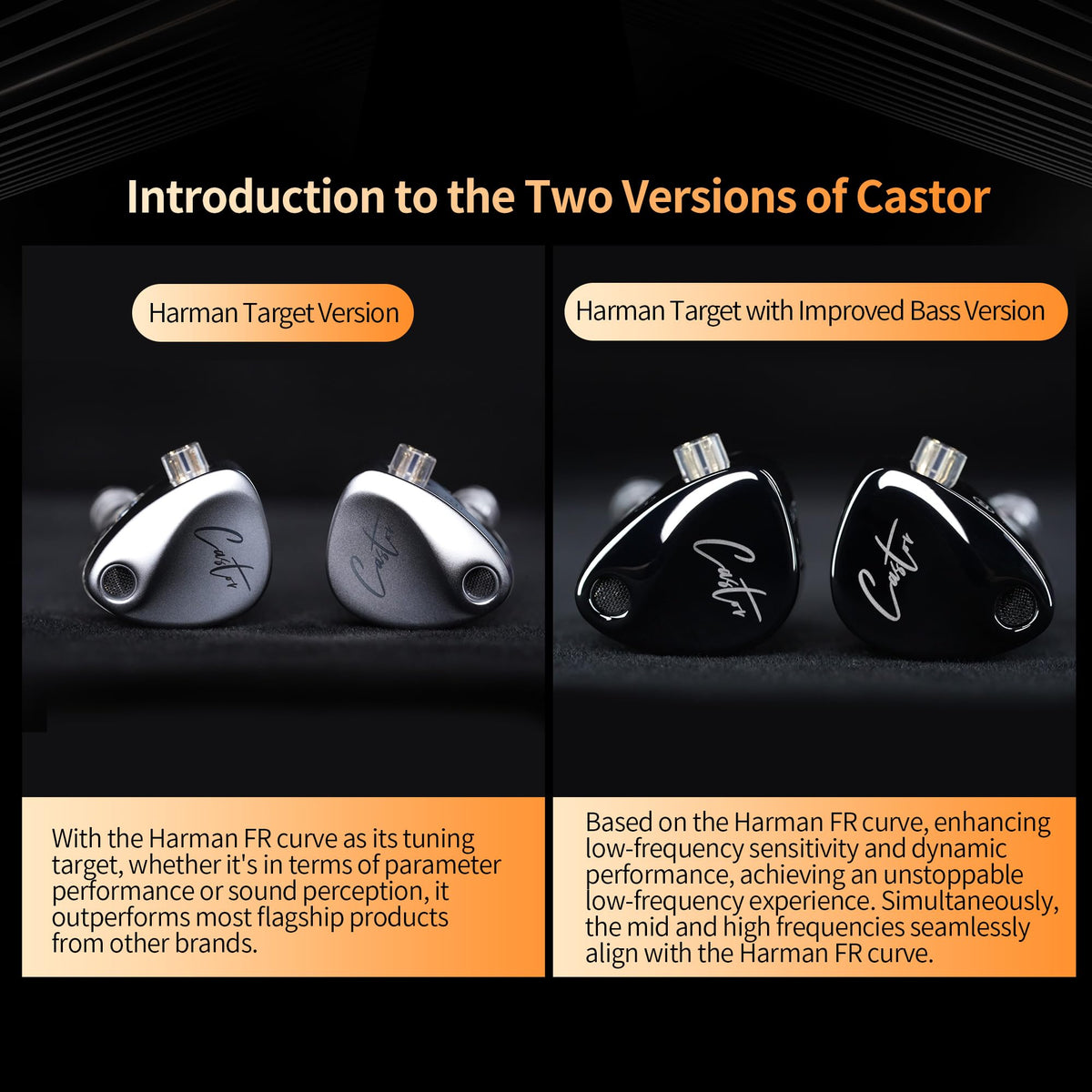 YINYOO KZ Castor driver configuration close-up with dual drivers for rich sound