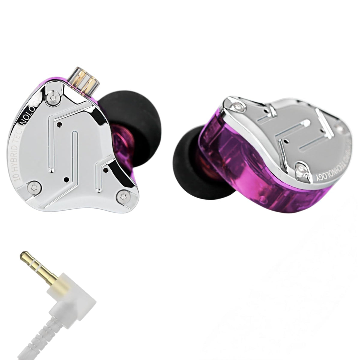 YINYOO KZ ZS10 PRO front view showing balanced driver layout and robust design