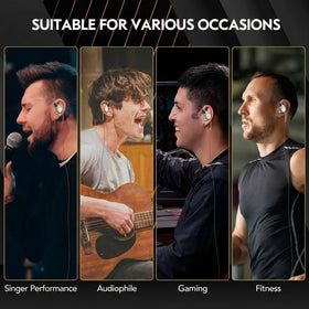 YINYOO KZ ZS10 PRO worn in ear during gaming illustrating stable fit