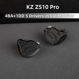 YINYOO KZ ZS10 PRO metal faceplate close-up revealing premium finish