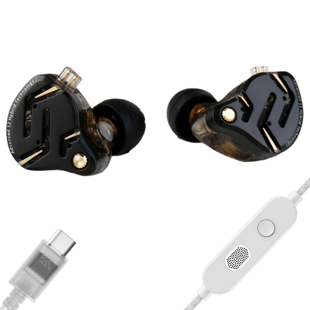YINYOO KZ ZS12 Pro dual-sided 10 BA drivers deliver detailed, layered sound.