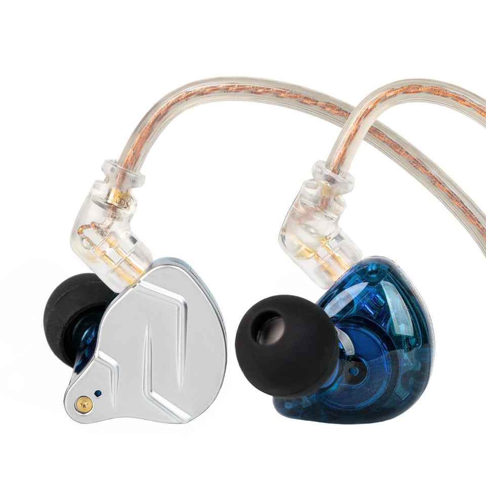 YINYOO KZ ZSN Pro front view in blue showing durable finish and stylish look