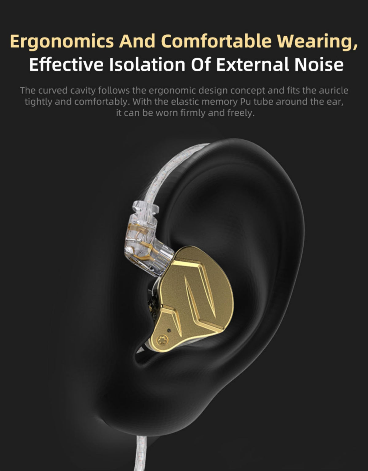 YINYOO ZSN PRO X in-ear monitors shown in gaming or music setup.