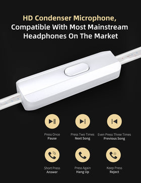 Gold color variant with mic ideal for calls and gaming on the go
