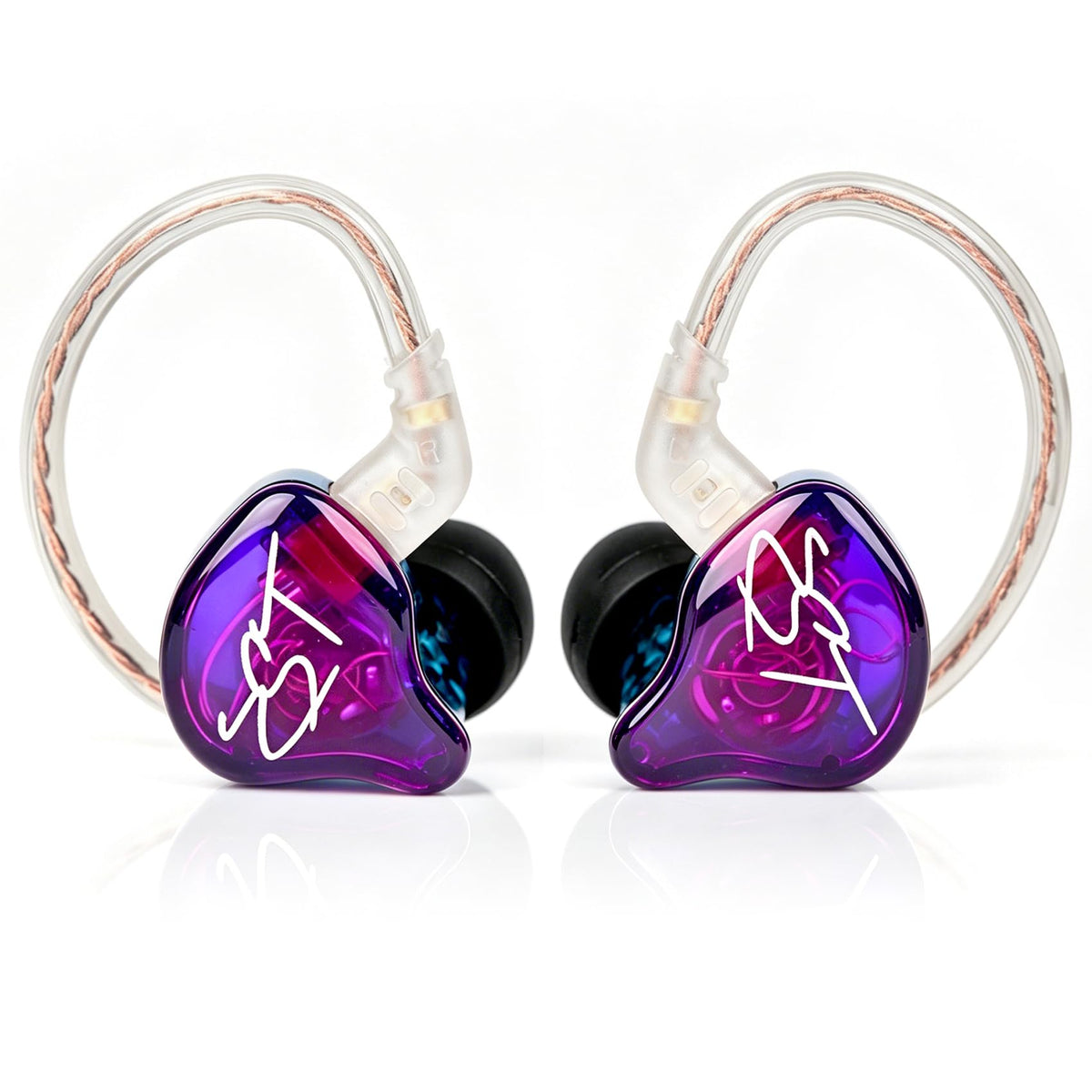 YINYOO KZ-ZST front view colorful hybrid armature earphones for immersive listening