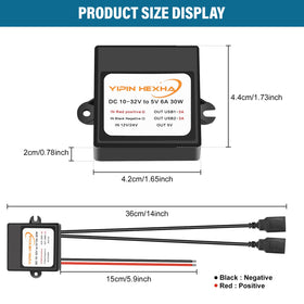 YIPIN HEXHA 30W capacity enables powering multiple devices at once.
