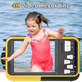 YISENCE 64MP photo and 4K video quality for detailed memories.