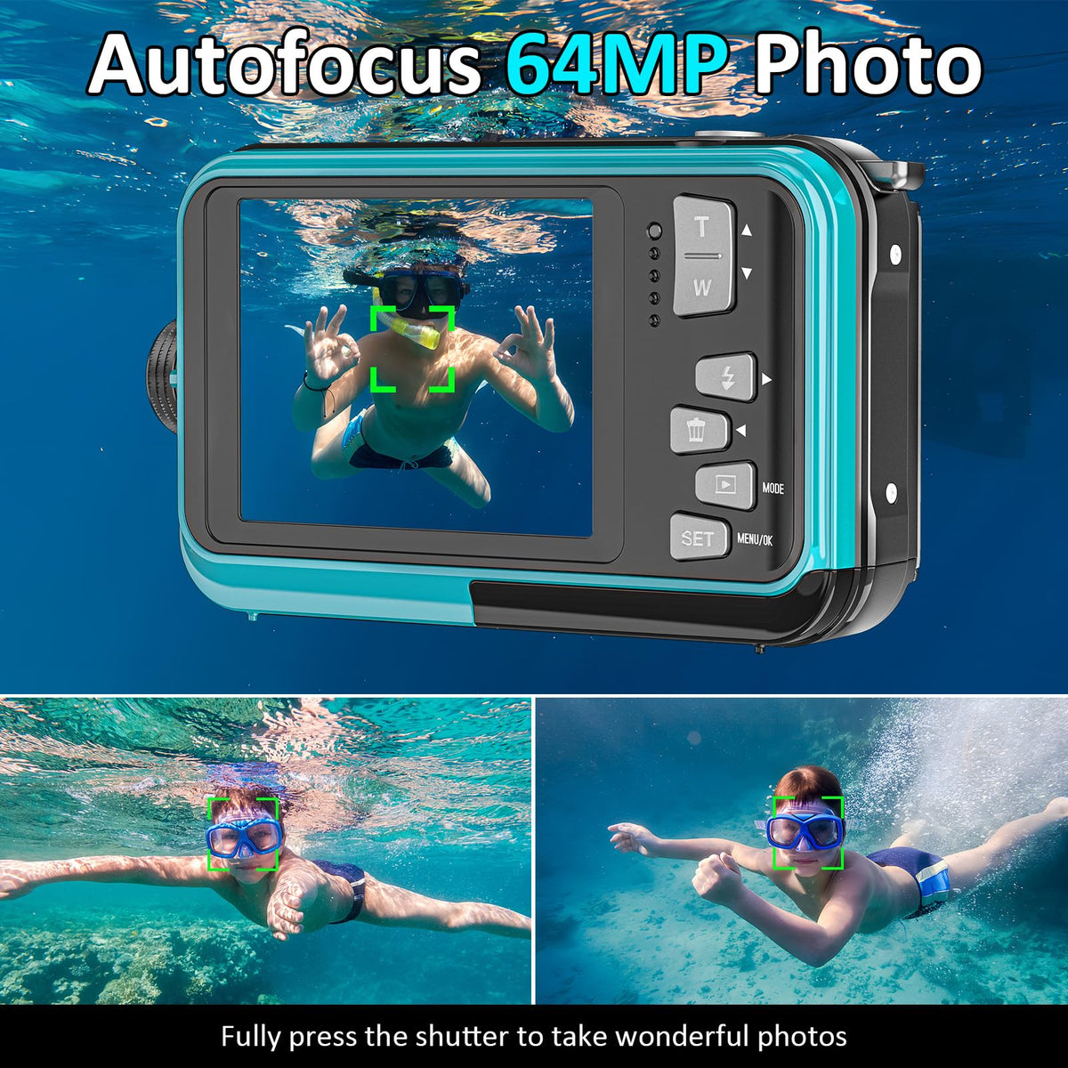 YISENCE dual-screen selfie camera enables group photos underwater