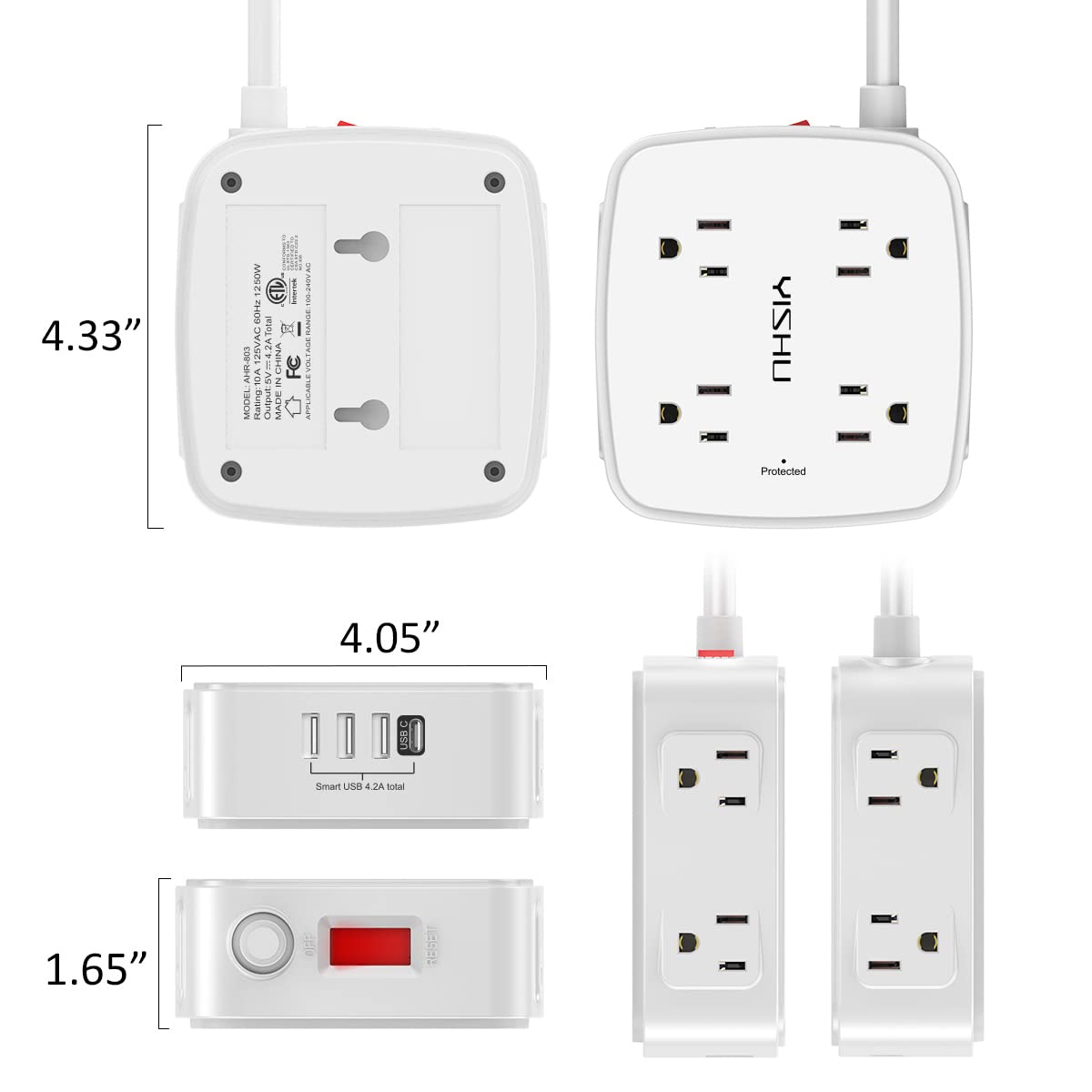 YISHU lifestyle desktop scene charging multiple devices for convenience