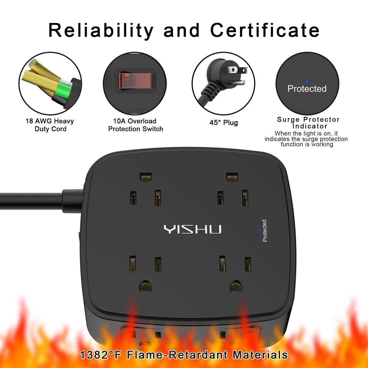 YISHU wall-mount and desk charging station keeps spaces organized.