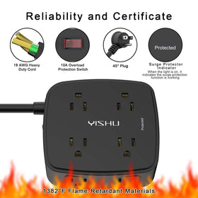 YISHU wall-mount and desk charging station keeps spaces organized.