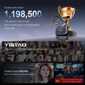 Yistao bone conduction headphones deliver crisp AAC sound during workouts.