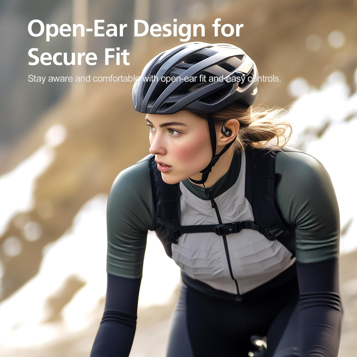 Yistao Open Ear Headphones IPX6 withstand sweat and rain for workouts.