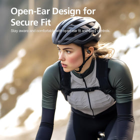 Yistao Open Ear Headphones IPX6 withstand sweat and rain for workouts.