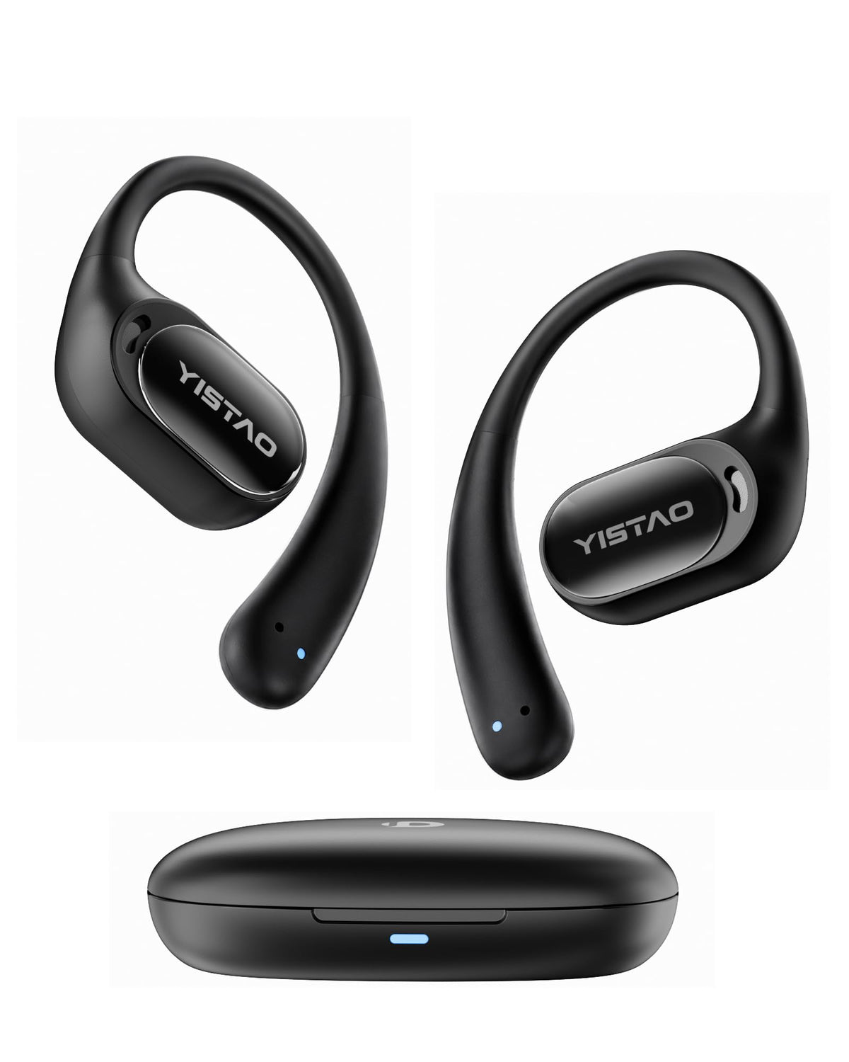 Yistao Open Ear Headphones with light-weight design for all-day comfort during workouts.