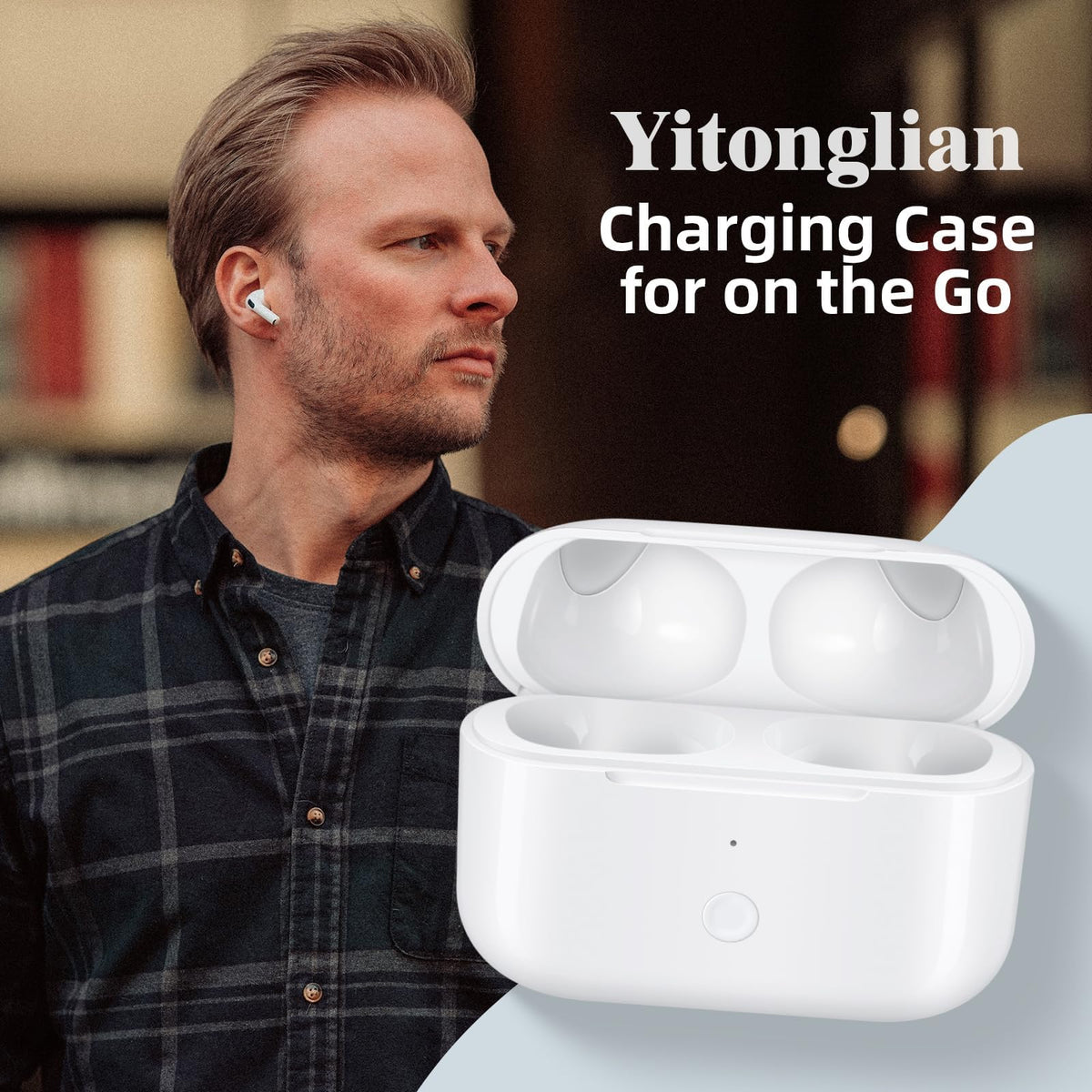 Yitonglian AirPods Pro case lightweight design for on-the-go use.