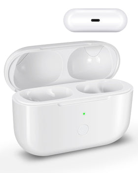 Yitonglian AirPods Pro case white front view showing easy access.