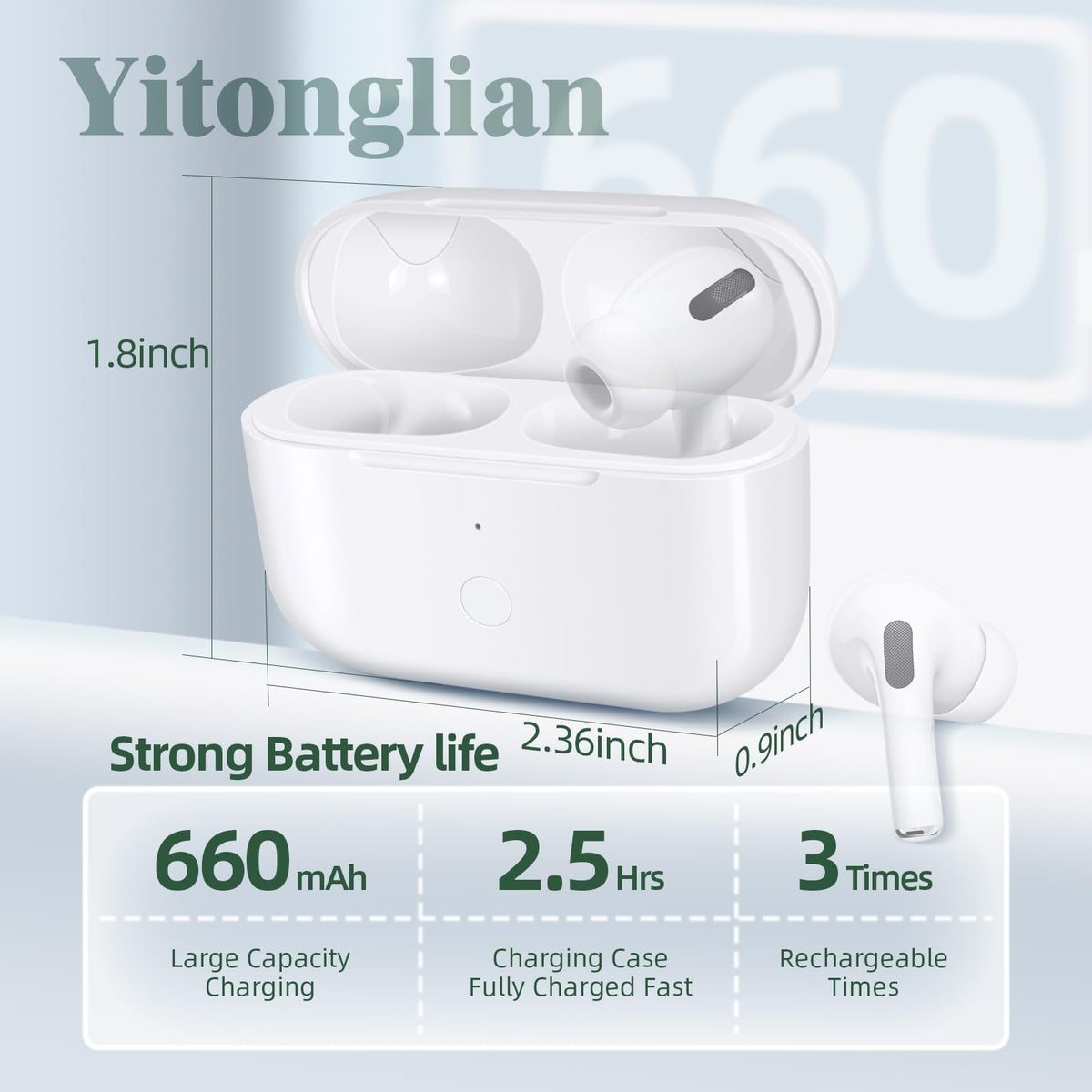 Yitonglian AirPods Pro case wireless and wired charging in one.