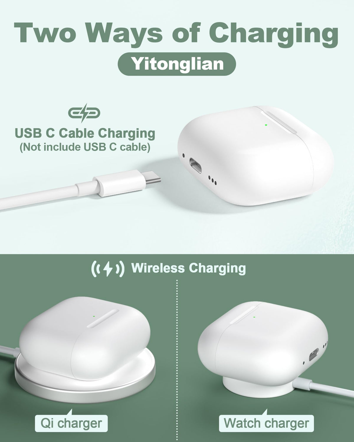 Yitonglian case on Qi pad demonstrating wireless charging convenience