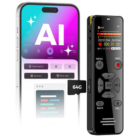 YIVIDA L359 front view, compact recorder for on-the-go meetings