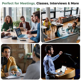 YIVIDA L359 on table during meeting showing reliable long-session recording